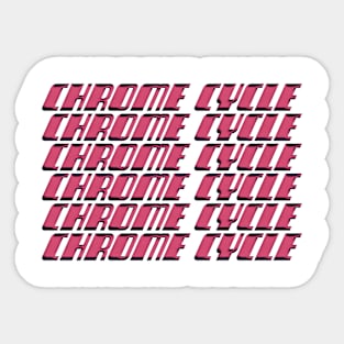 Chrome Cycle WNW Sticker